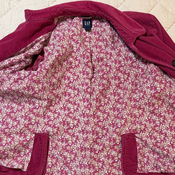 Gap Women's Dark Pink Corduroy Jacket Size 10 - Picture 10 of 16